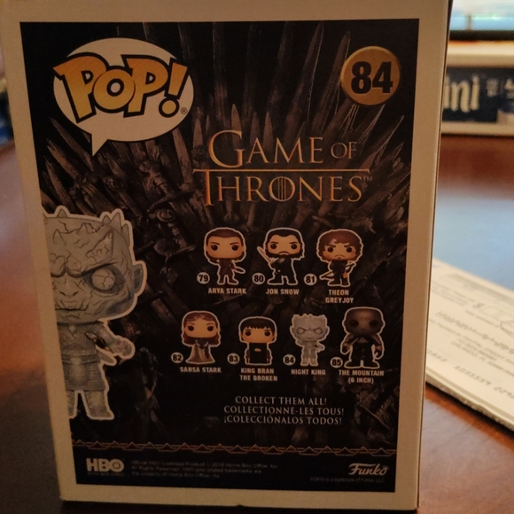 Pop Funko Games of Thrones Night King#84 - Picture 2 of 4